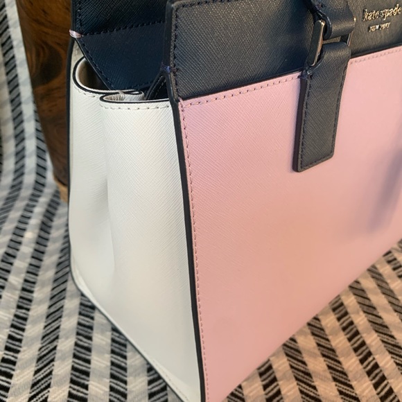Cameron medium satchel lavender navy kate spade - Picture 2 of 8